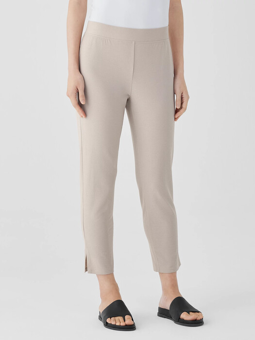 Washable Stretch Crepe Pant with Slits