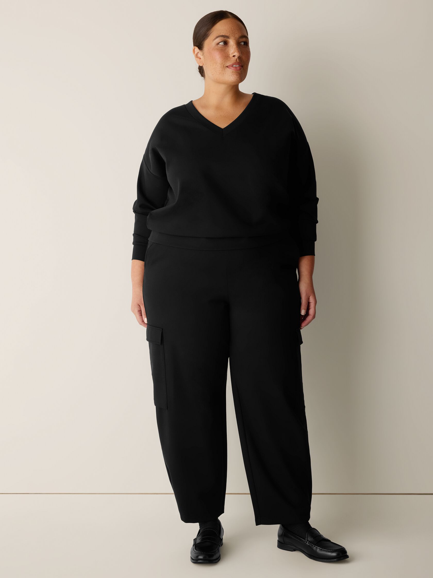 Lightweight Ponte Lantern Cargo Pant