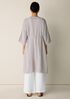 Striped Organic Cotton Gauze Caftan