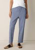Organic Cotton Pucker Check Tapered Pant