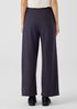 Boiled Wool Jersey Wide-Leg Pant