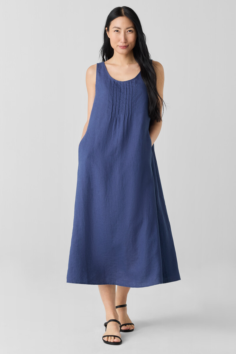 Organic Linen Scoop Neck Dress Organic Linen Scoop Neck Dress