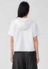 Pima Cotton Stretch Jersey Hooded Top
