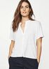 Organic Linen Jersey Mandarin Collar Shirt