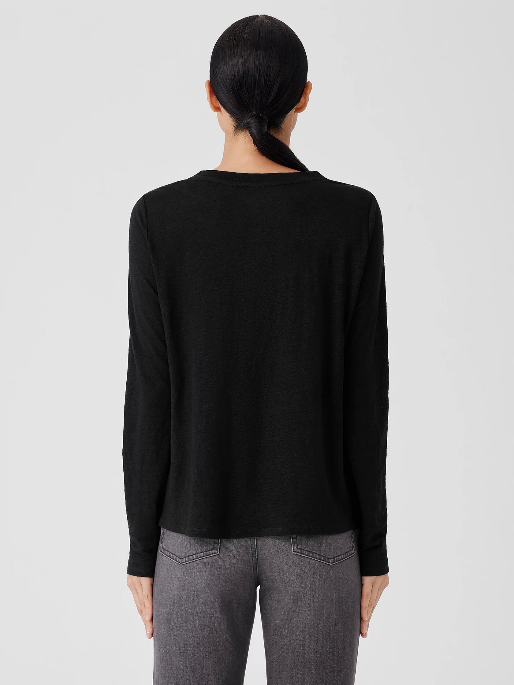 Organic Linen Jersey Long-Sleeve Tee