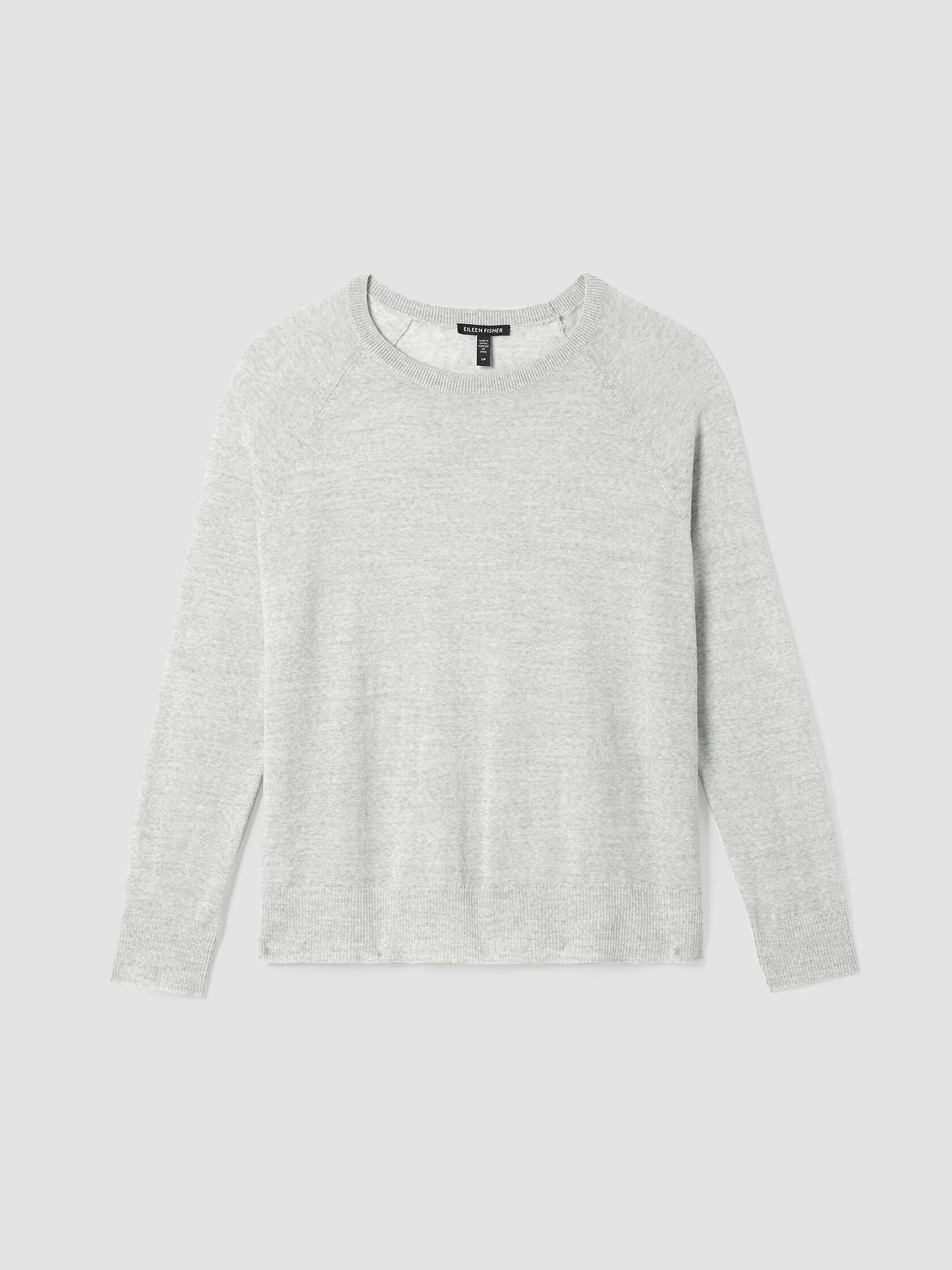 Fine Merino Jersey Crew Neck Top in Regenerative Wool