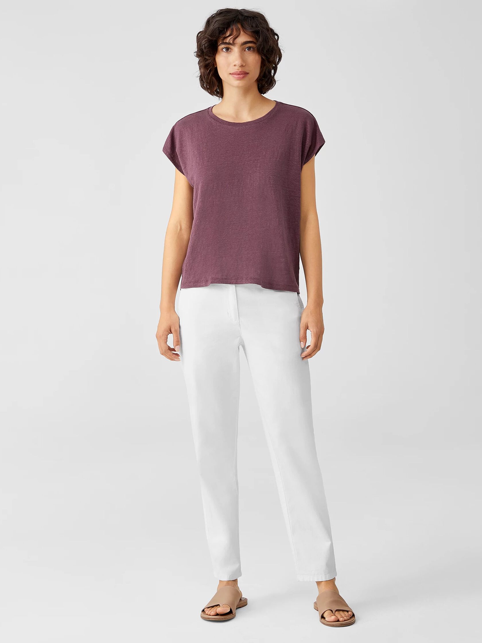 Organic Linen Jersey Square Top