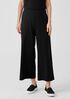 Pima Cotton Stretch Jersey Wide-Leg Pant