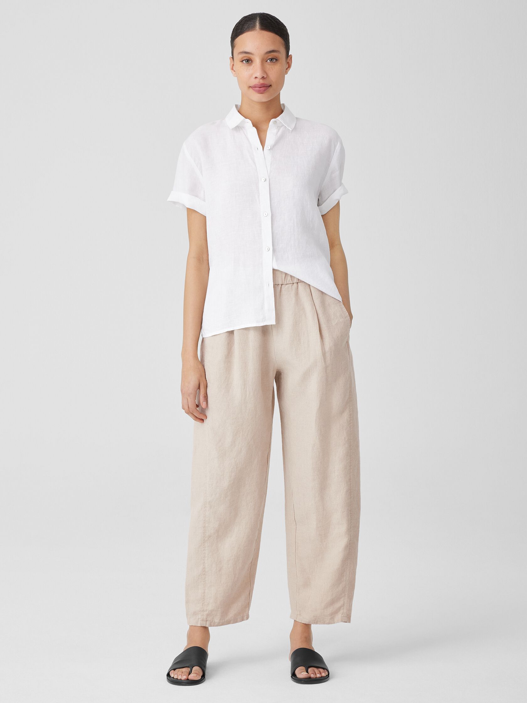 Organic Linen Lantern Pant