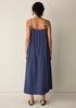 Striped Organic Cotton Gauze Cami Dress