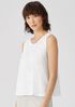 Organic Linen Jersey Round Neck Shell