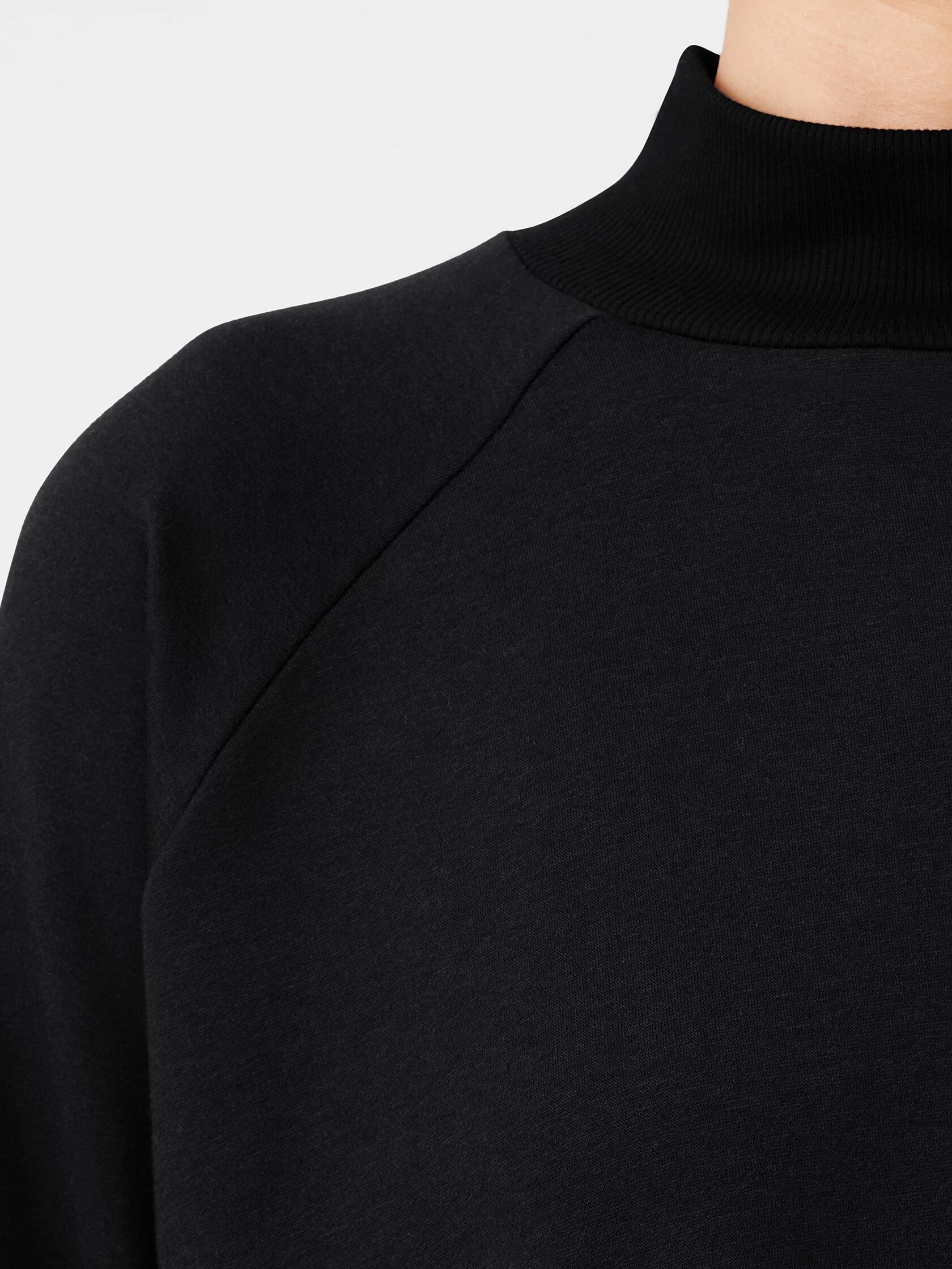 Cozy Brushed Terry Hug Turtleneck Top