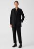 Boiled Wool Jersey Long Blazer