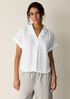 Organic Cotton Voile Box Notch Collar Shirt