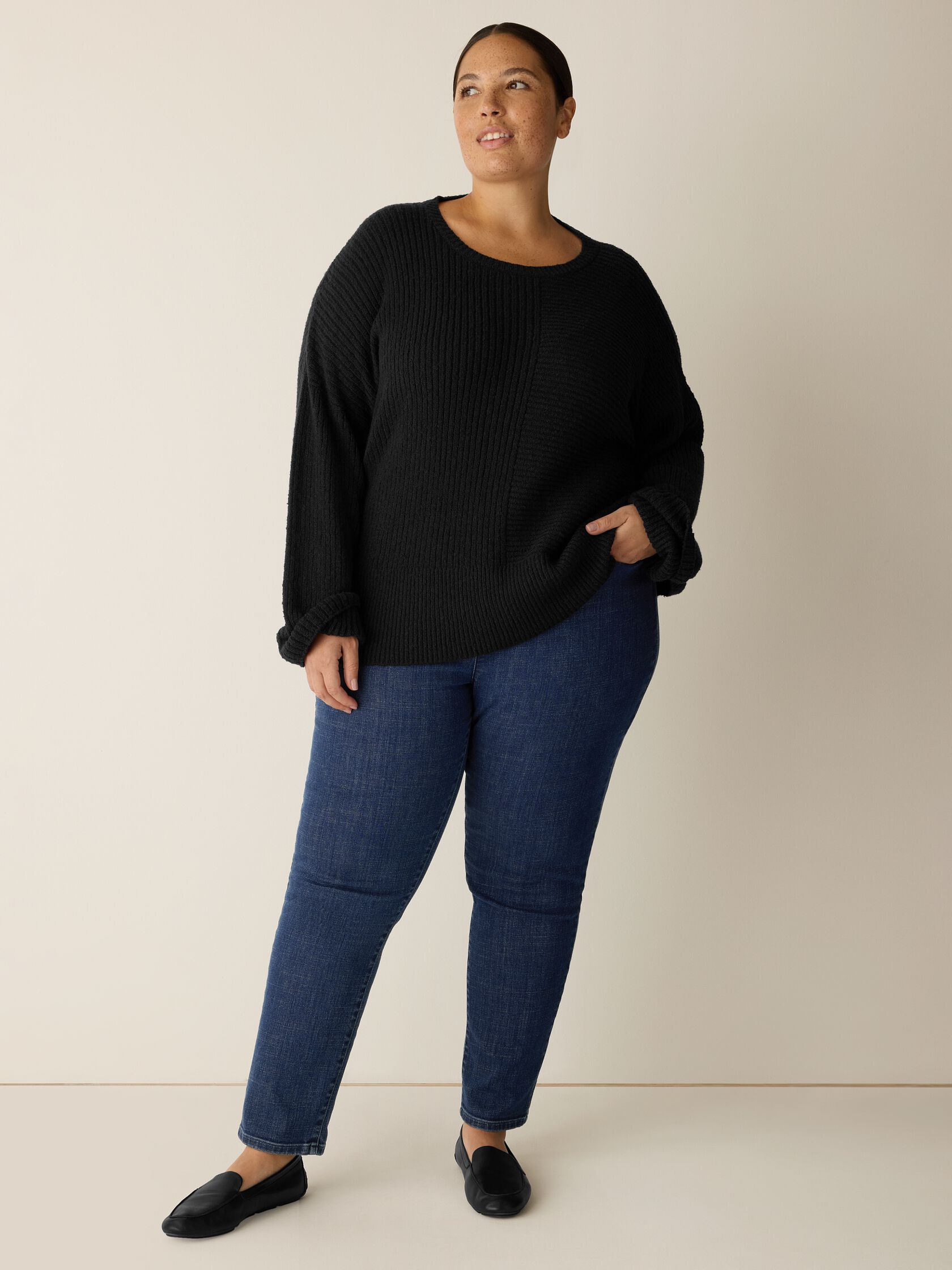 Peruvian Cotton Cloud Crew Neck Top