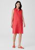 Garment-Dyed Organic Linen Classic Collar Dress