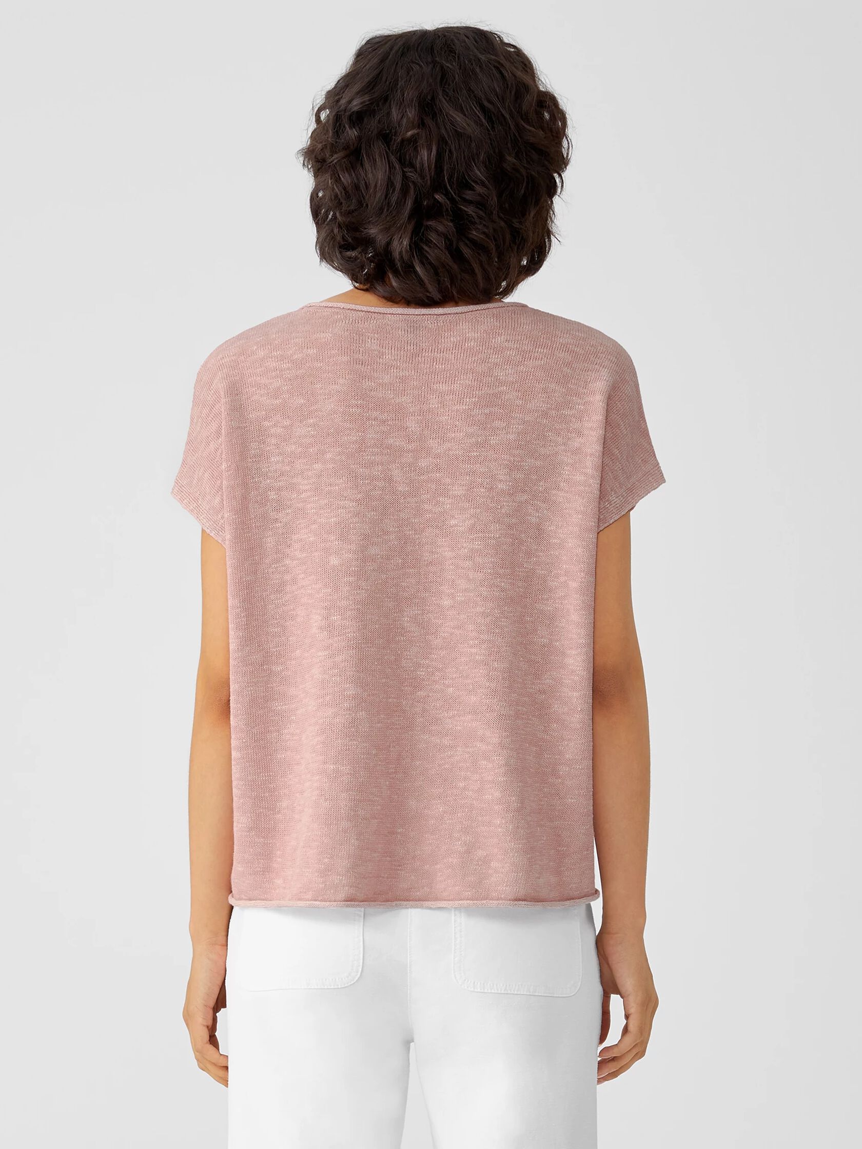 Organic Cotton Linen Slub Square Top