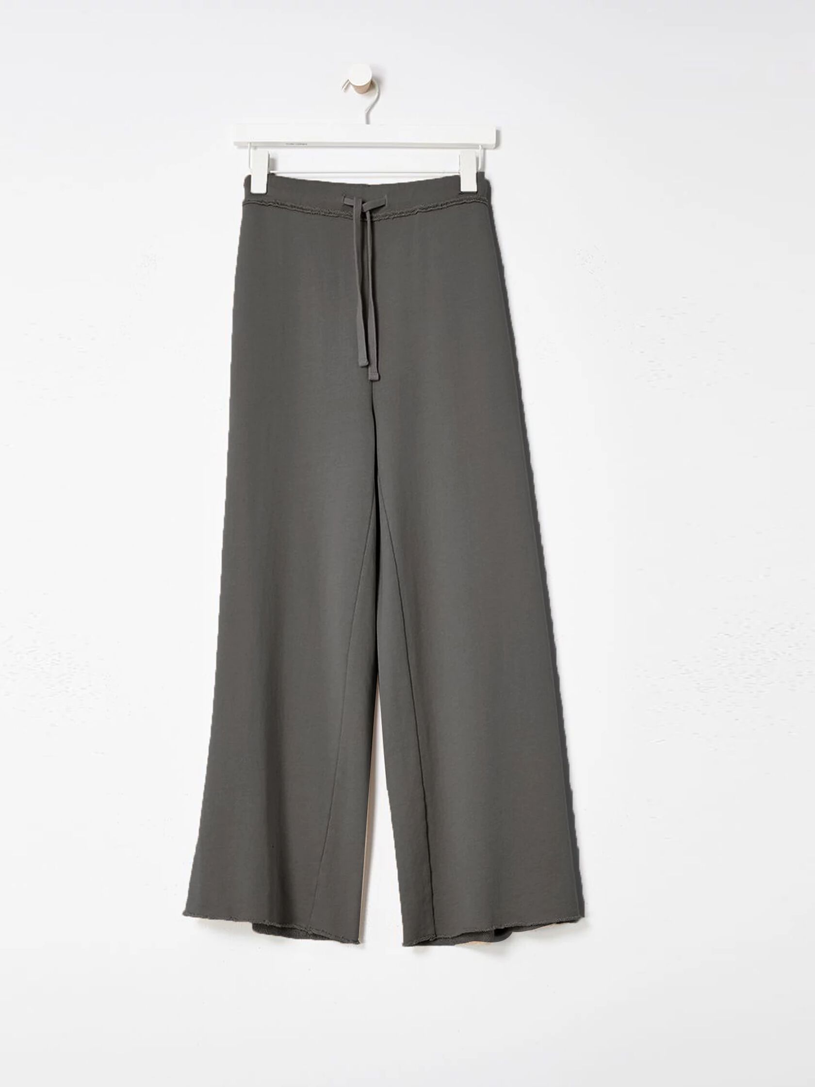 Organic Cotton French Terry Wide-Leg Pant