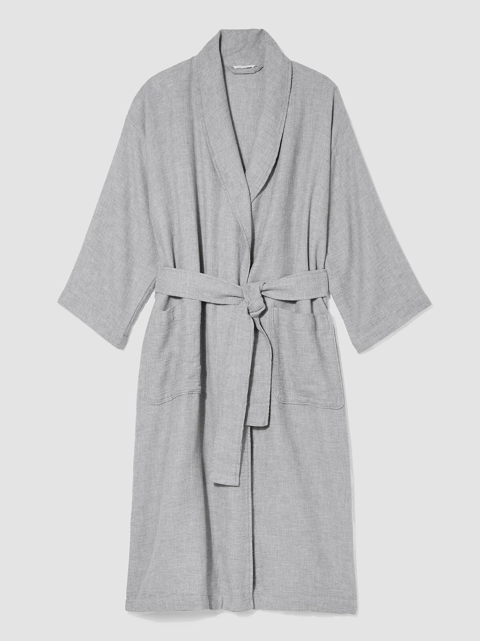 Organic Cotton Waffle Spa Robe | EILEEN FISHER