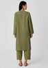 Washed Organic Linen Delave Long Shirt