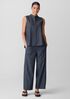 Airy Organic Cotton Twill Sleeveless Shirt