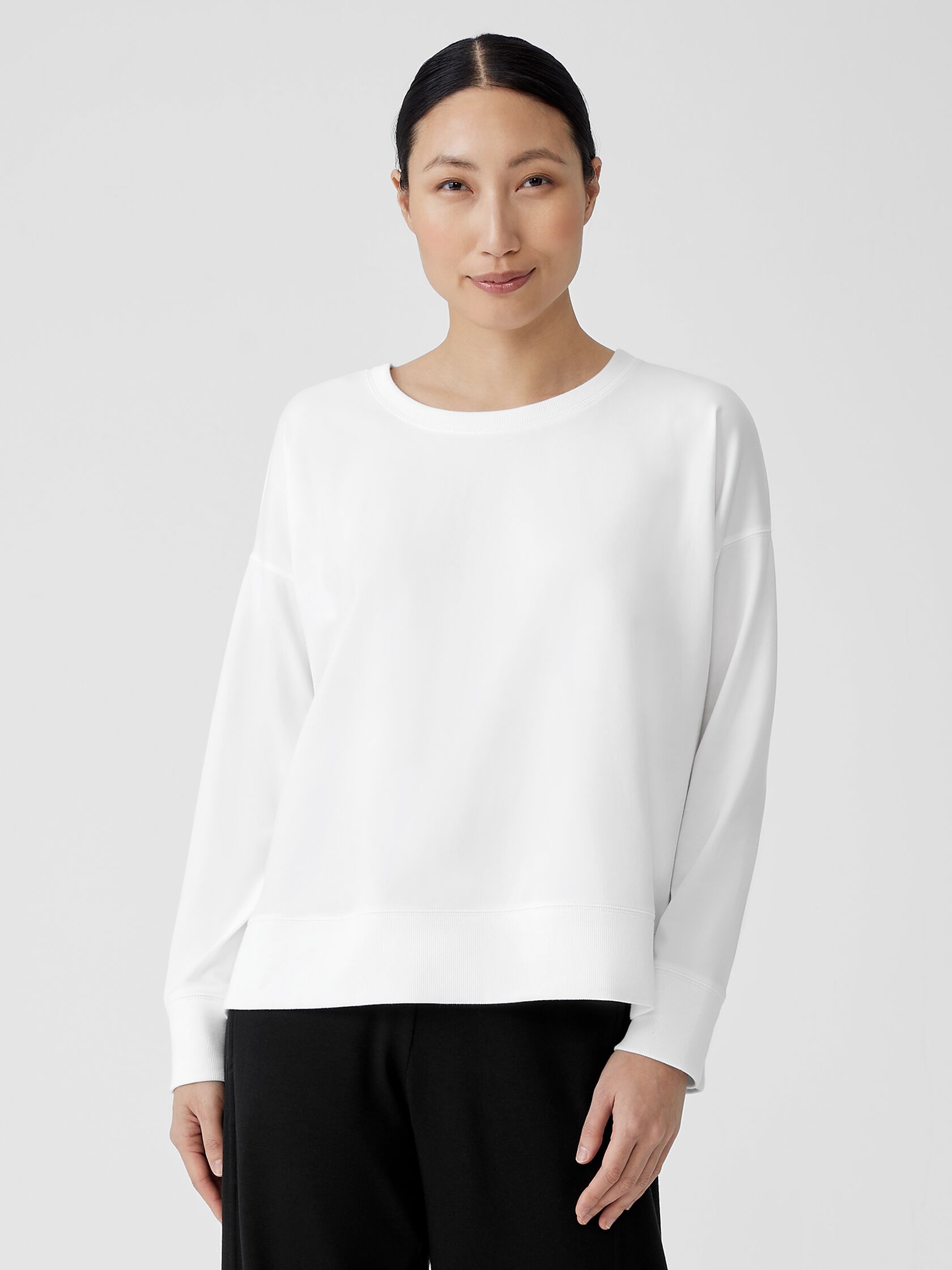 Traceable Organic Cotton Jersey Crew NeckTop