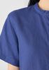 Organic Handkerchief Linen Band Collar Shirt