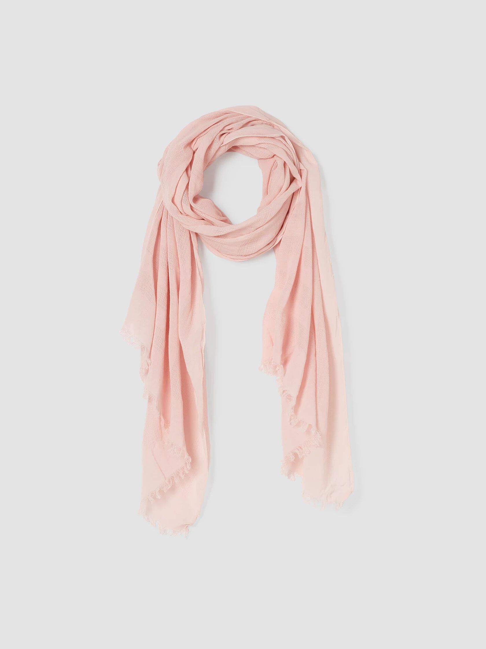 Organic Cotton Mesh Stripe Scarf