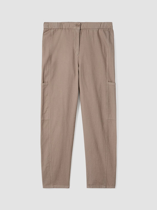 Cotton Hemp Stretch Lantern Pant