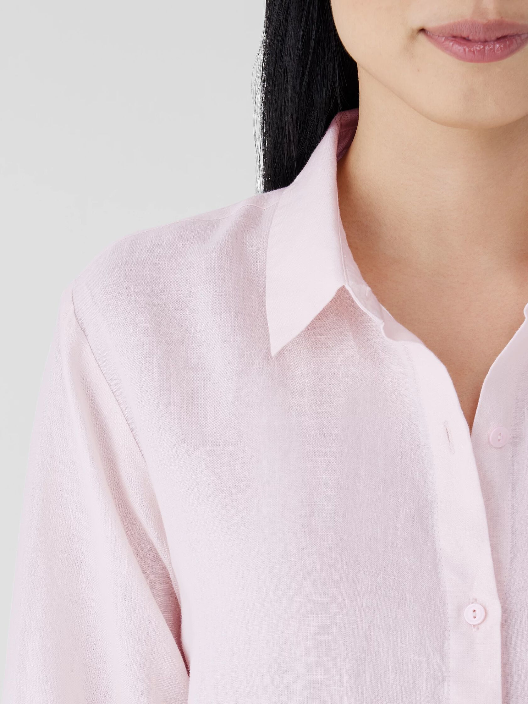 Organic Handkerchief Linen Classic Collar Shirt