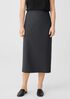 Washable Stretch Crepe Pencil Skirt