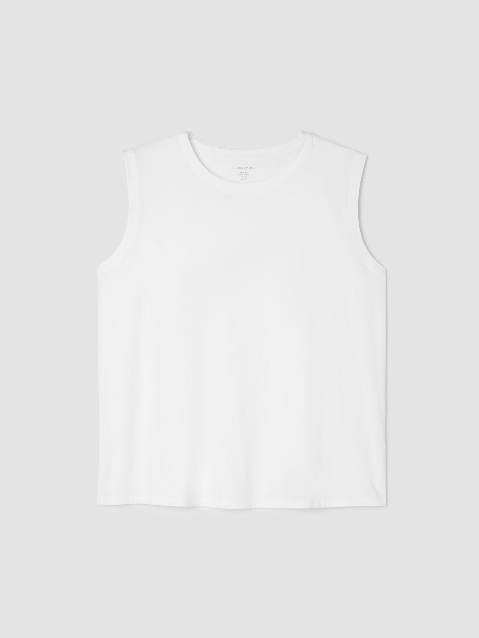 Organic Pima Cotton Jersey Round Neck Tank