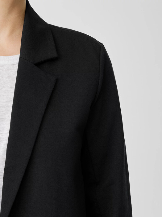 Cotton Blend Ponte Blazer