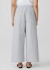 Washed Organic Cotton Poplin Wide-Leg Pant