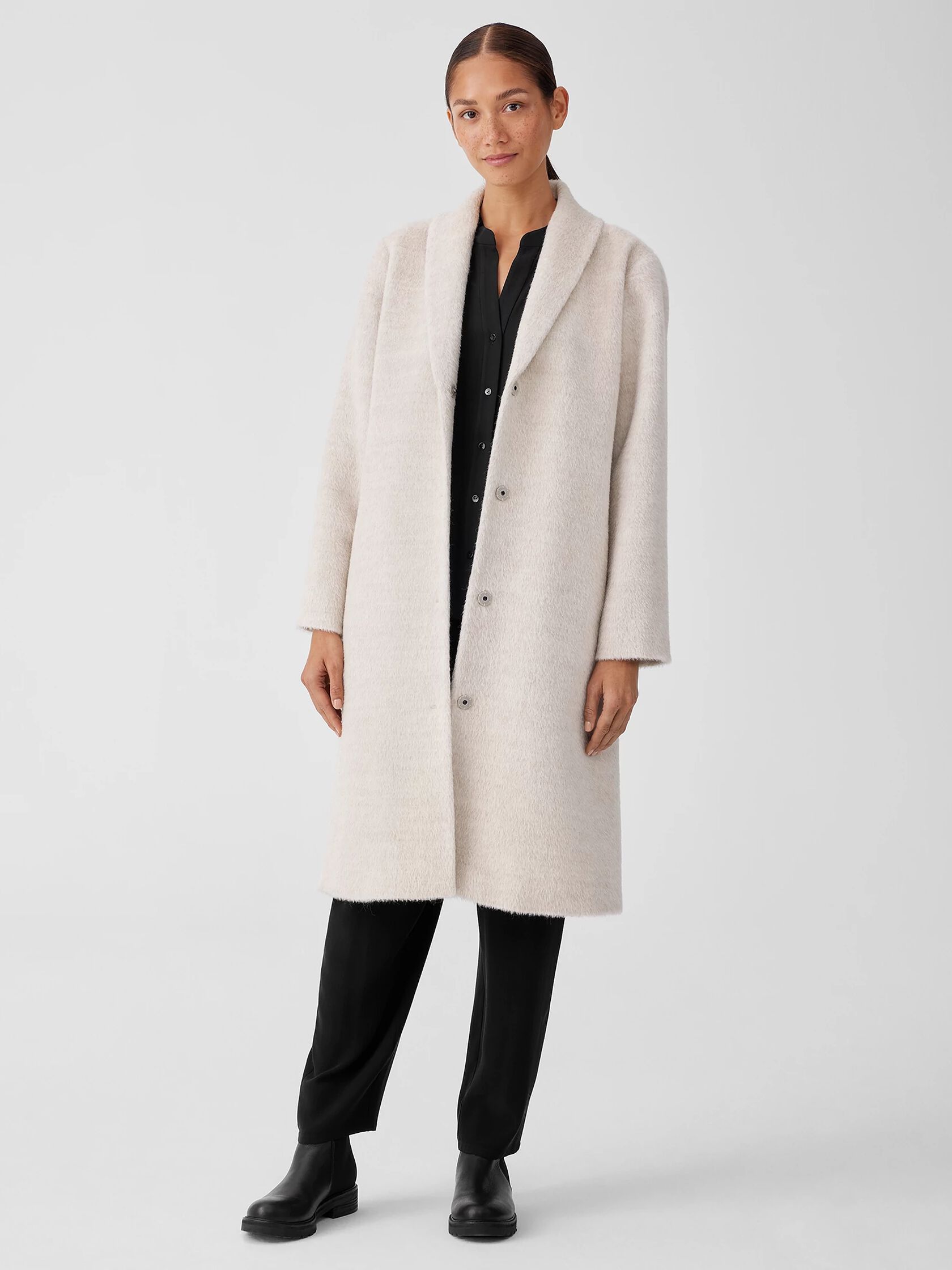 Alpaca Luxe Shawl Collar Coat