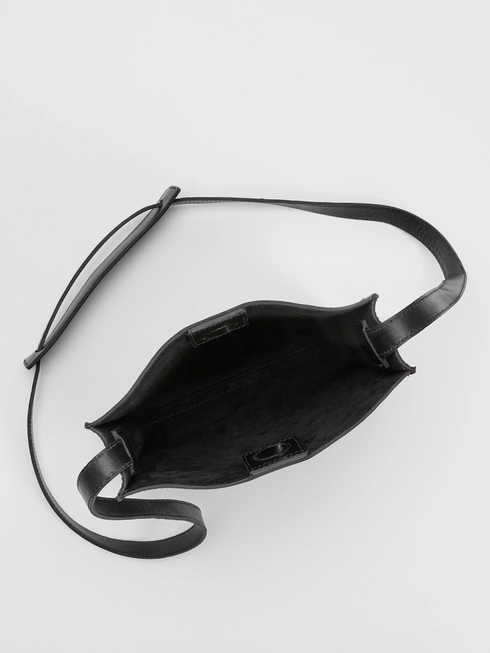Sleek Italian Leather Crossbody Bag