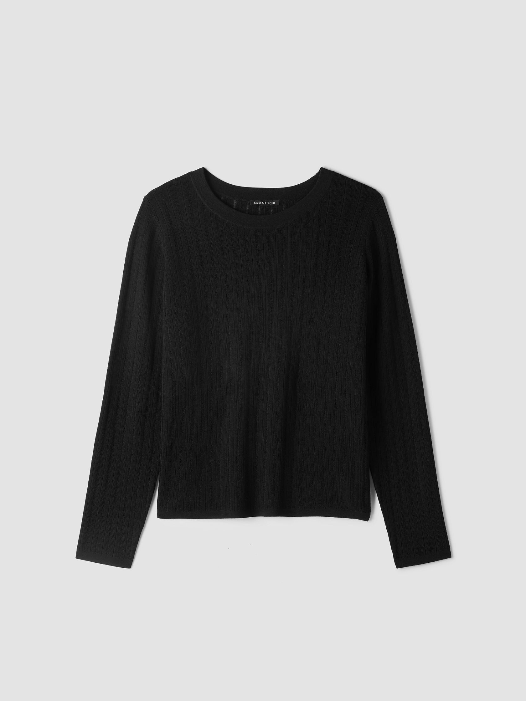 Superfine Merino Crew Neck Top in Regenerative Wool