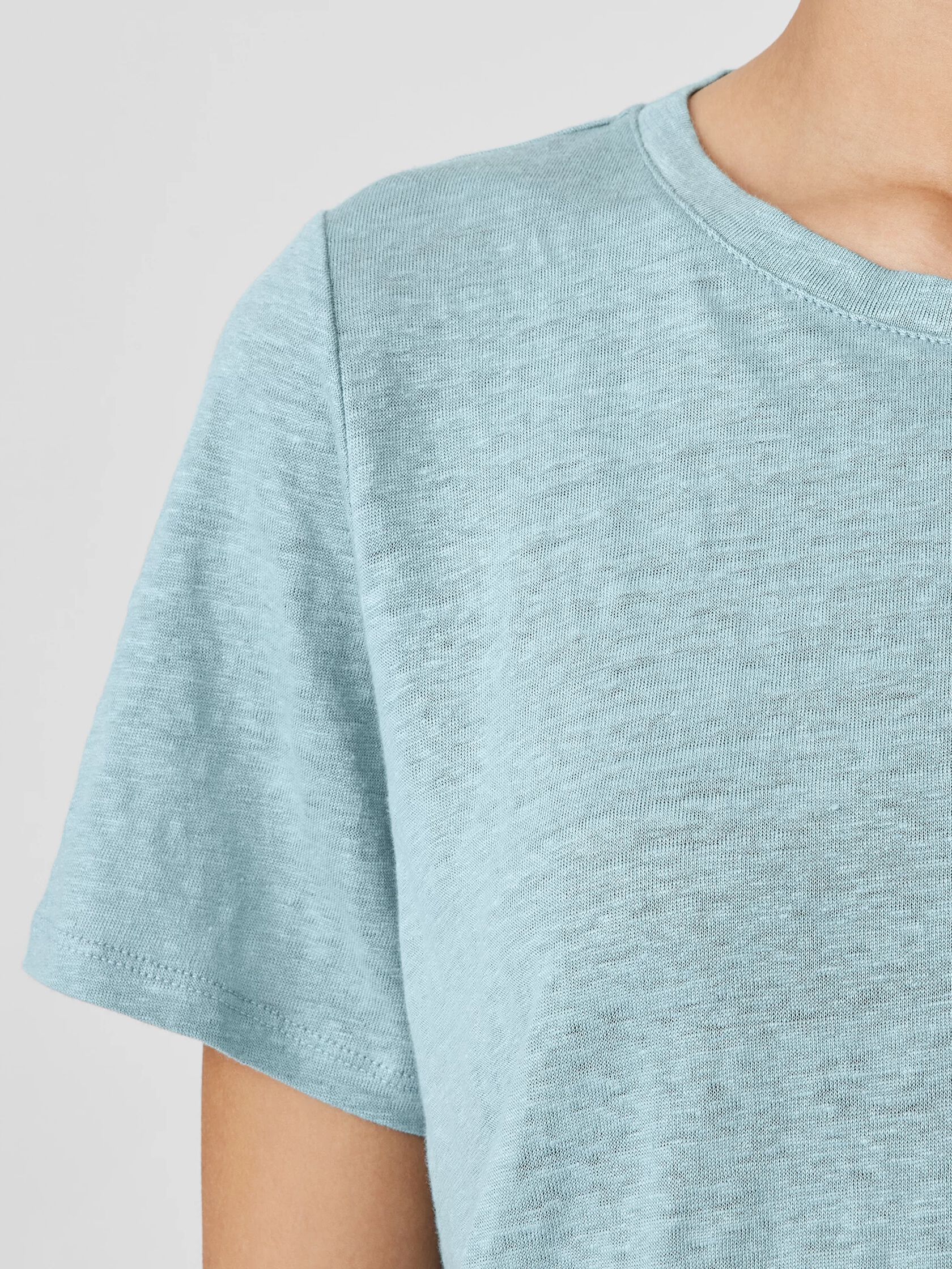 Organic Linen Jersey Crew Neck Tee