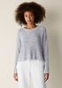 Peruvian Cotton Cloud Twist Crew Neck Top