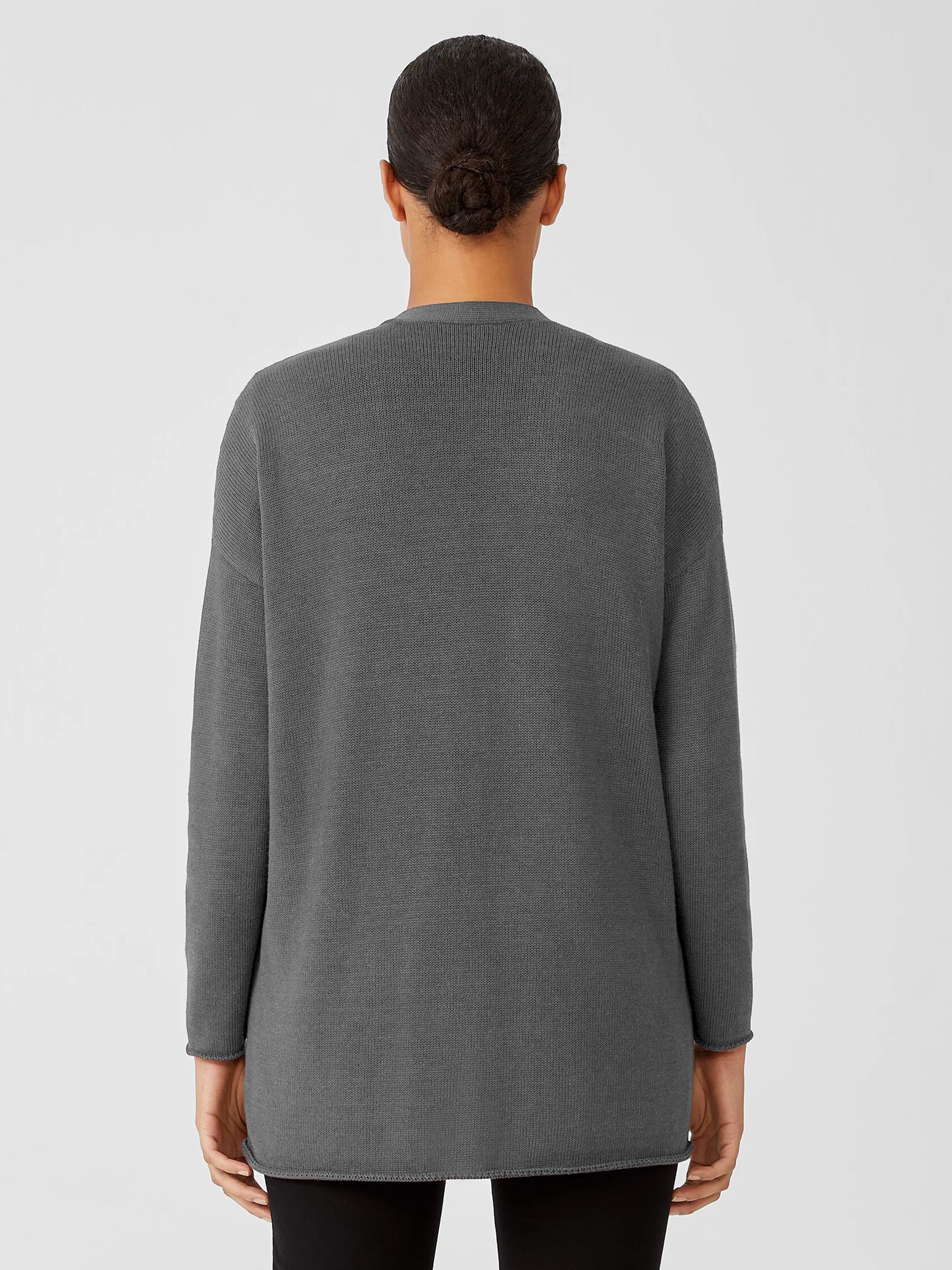 Peruvian Organic Cotton Blend V-Neck Cardigan
