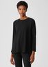 Cozy Brushed Terry Raglan-Sleeve Top