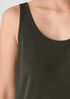 Stretch Silk Jersey Scoop Neck Tank