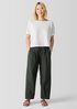 Washed Organic Cotton Poplin Lantern Pant