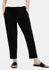 Textured Stretch Rib Tapered Ankle Pant
