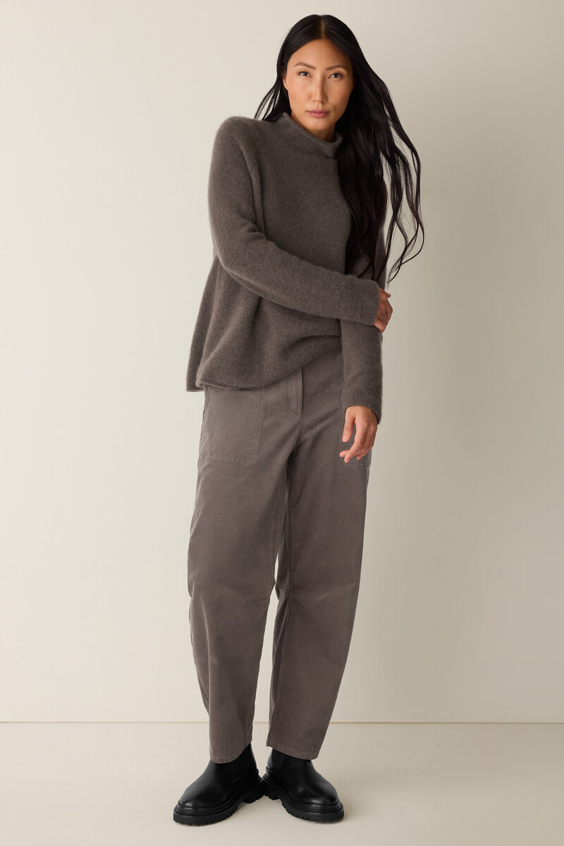 Cashmere Silk Boucle Bliss Turtleneck Top Cashmere Silk Boucle Bliss Turtleneck Top