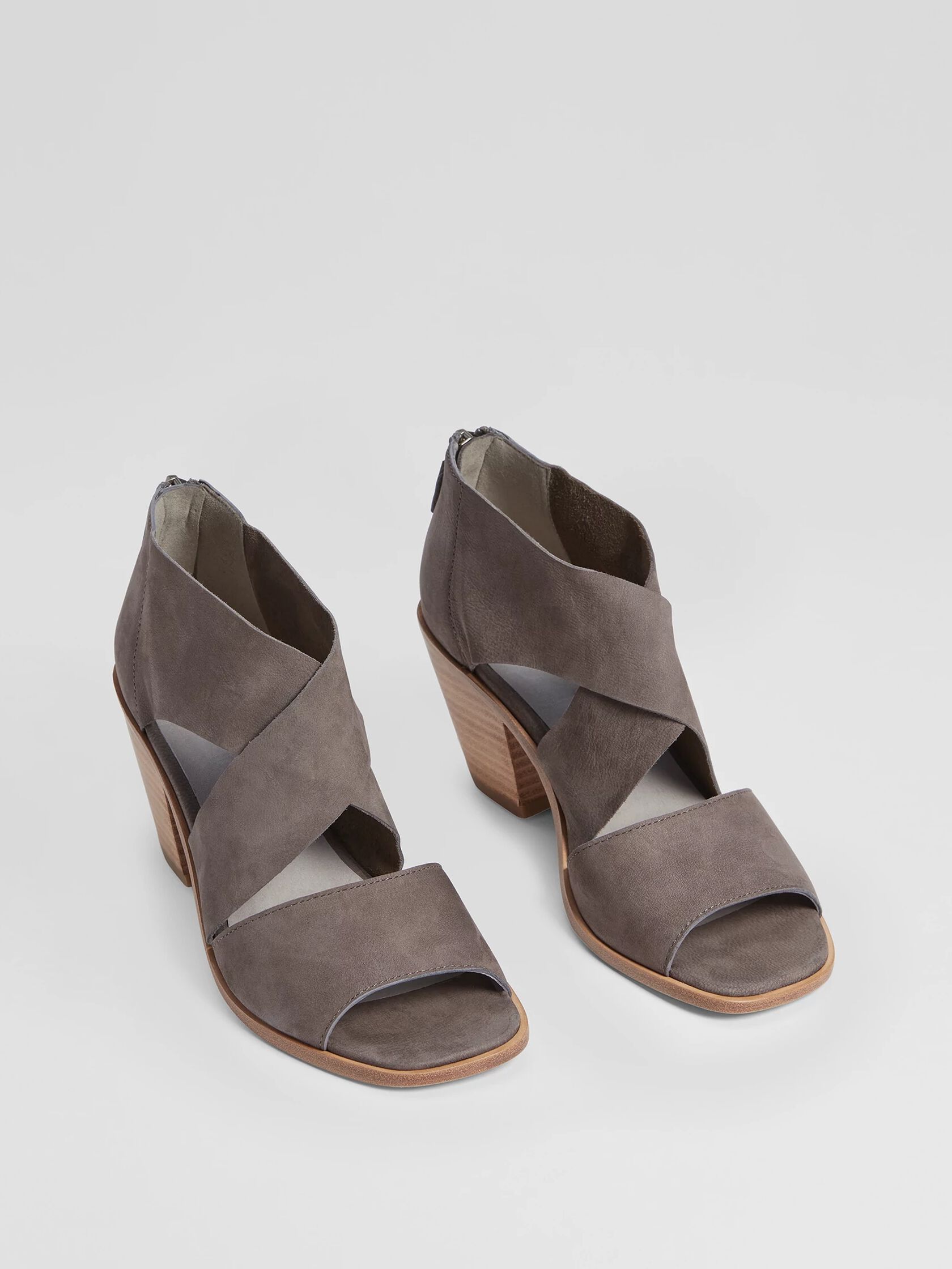 Ann Tumbled Nubuck Leather Sandal