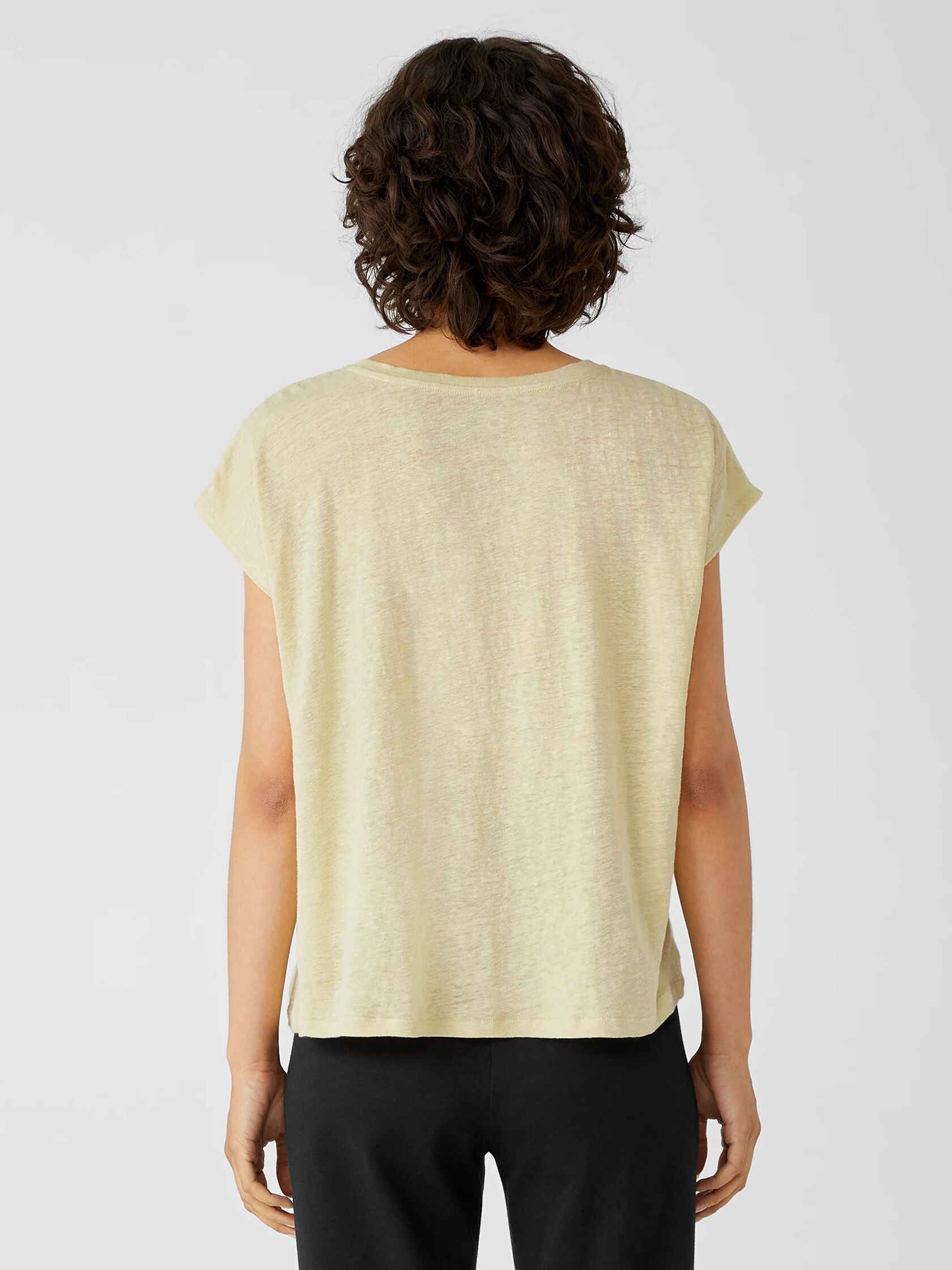 Organic Linen Jersey Square Top