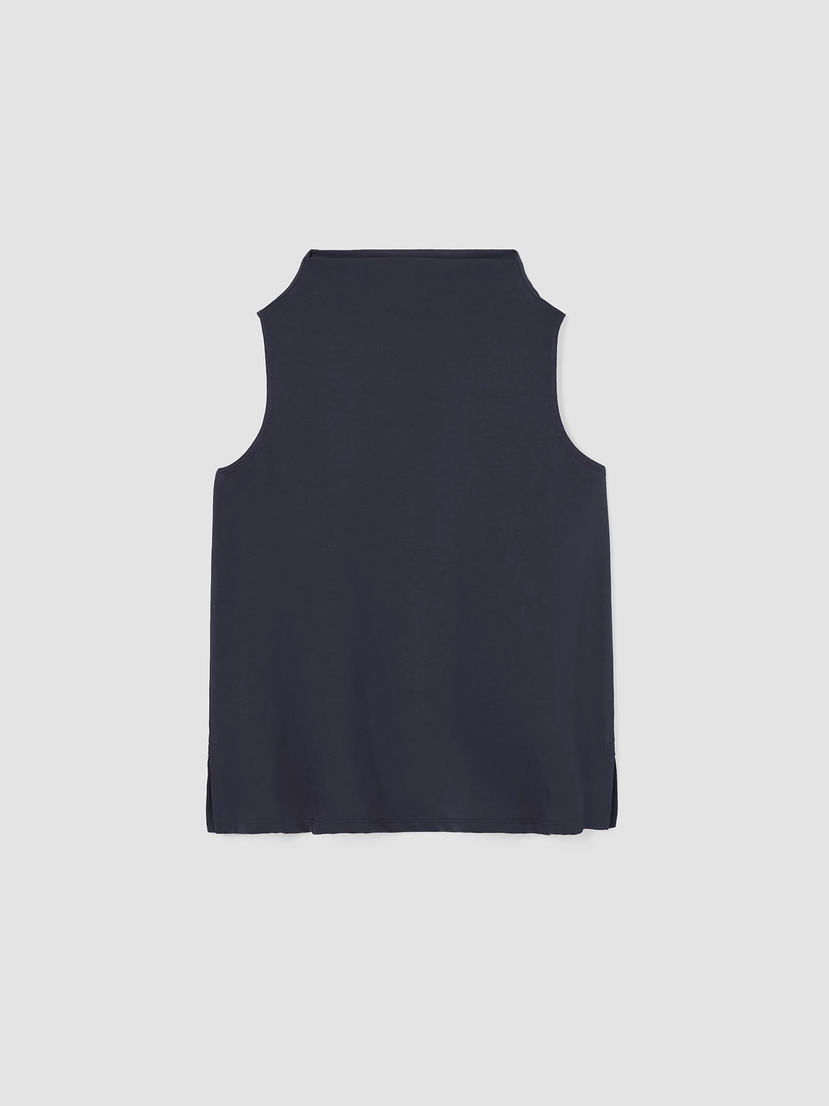 Pima Cotton Stretch Jersey Funnel Neck Tank