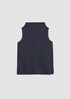 Pima Cotton Stretch Jersey Funnel Neck Tank