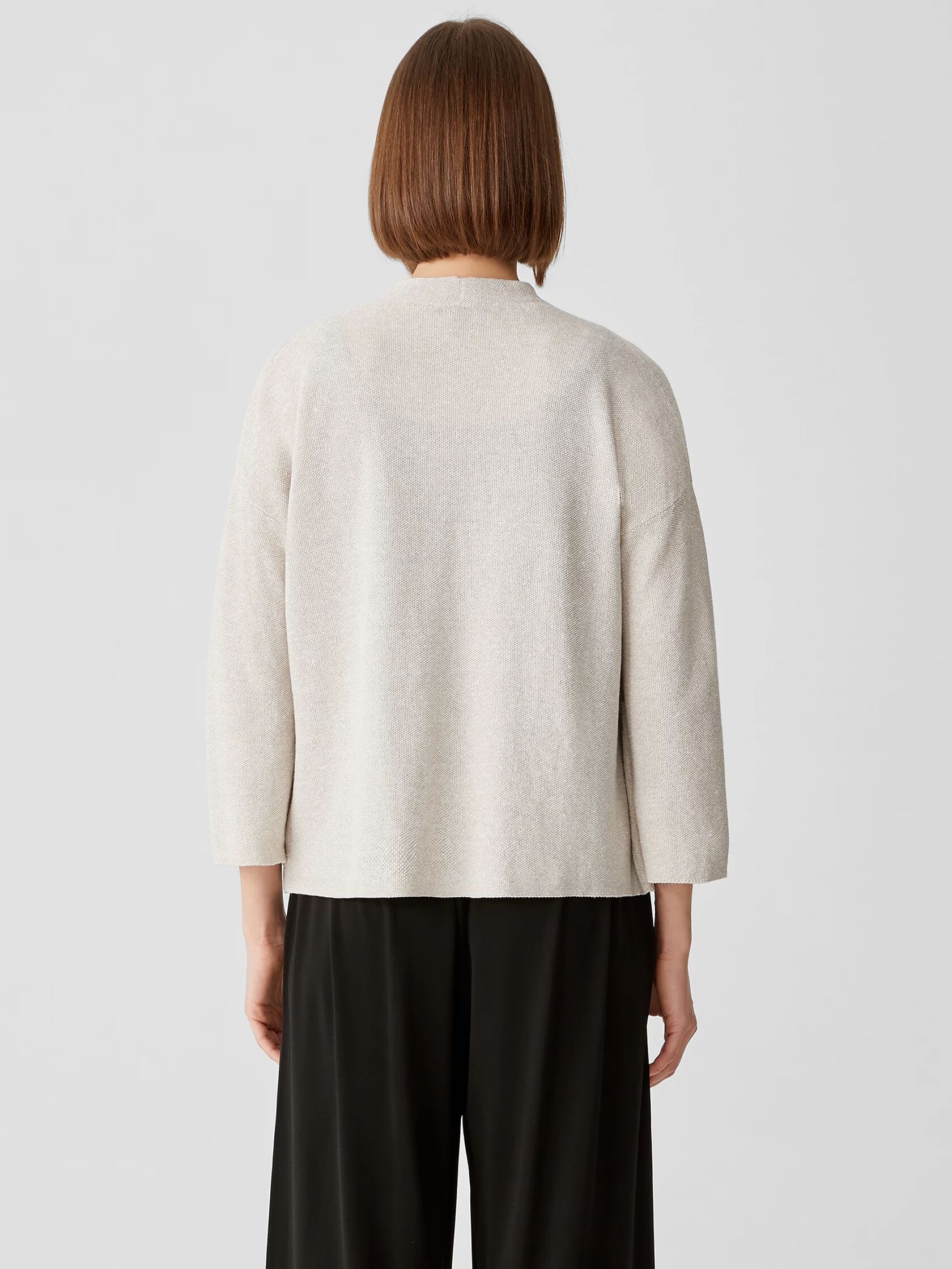 Organic Linen Cotton Twist Cardigan